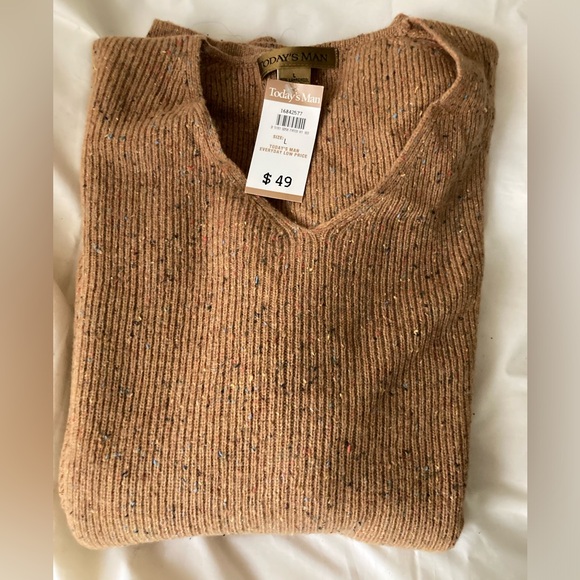 Men's TODAY'S MAN V-Neck Sweater NWT - Picture 4 of 4